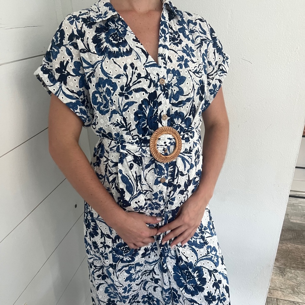 Zara floral Midi dress